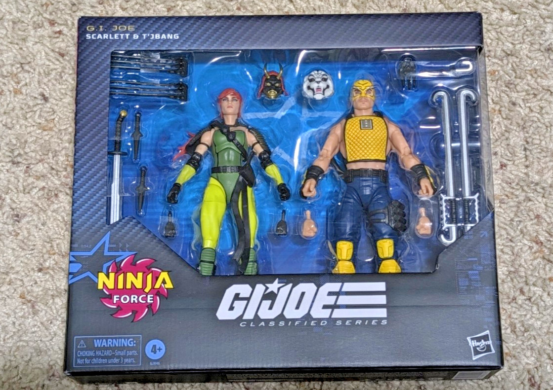 HASBRO GI JOE CLASSIFIED NINJA FORCE SCARLETT & T\'JBANG #212 2-PACK TARGET EXCL