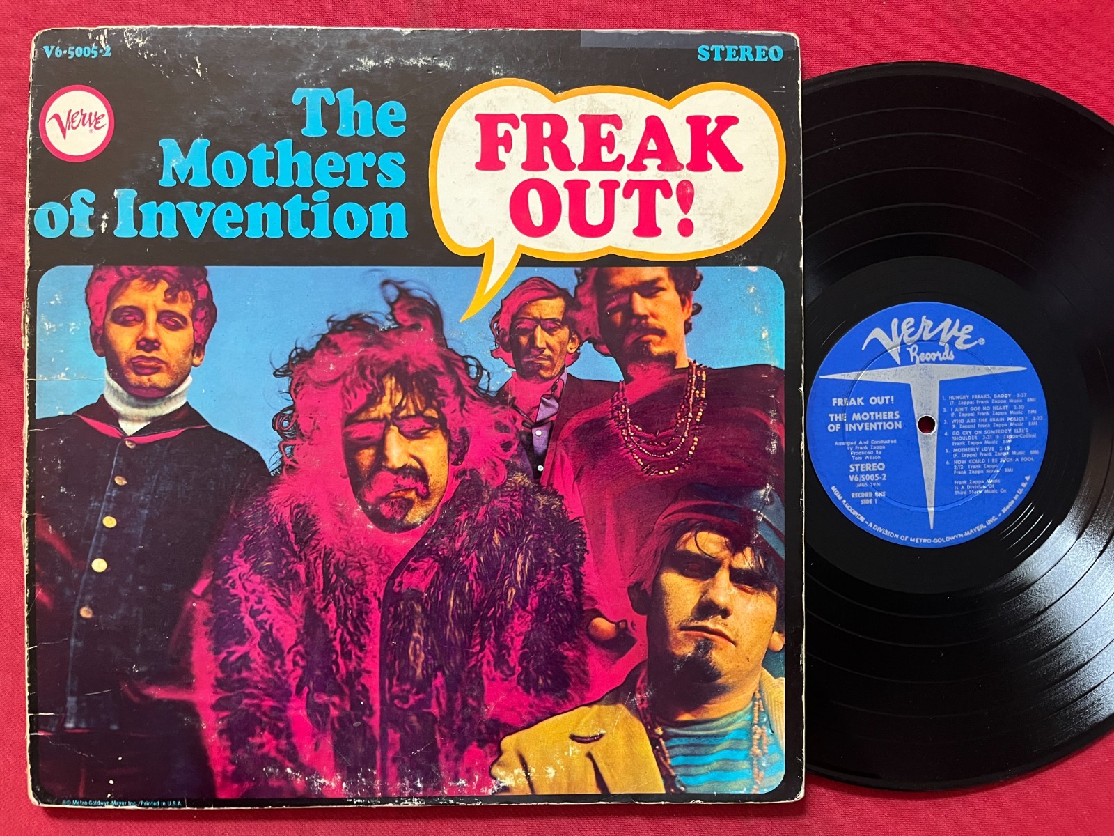 FRANK ZAPPA THE MOTHERS OF INVENTION~FREAK OUT 2 LP (1966) ORIG 1ST PRESS VERVE