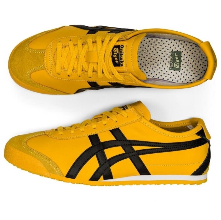 classic unisex Men's/Women's Yellow Black For Onitsuka Tiger MEXICO 66 sneakers