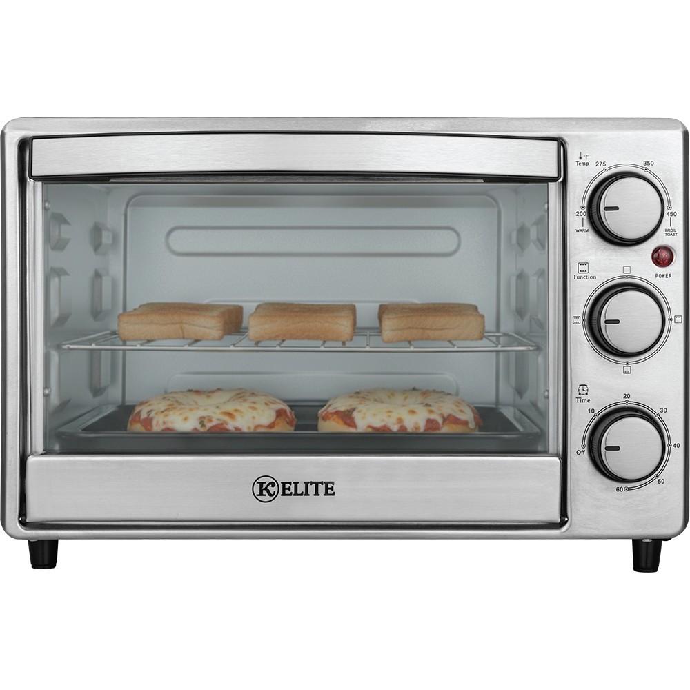 Kitchen Elite 6-Slice Countertop Toaster Oven Stainless KE-TO600BM