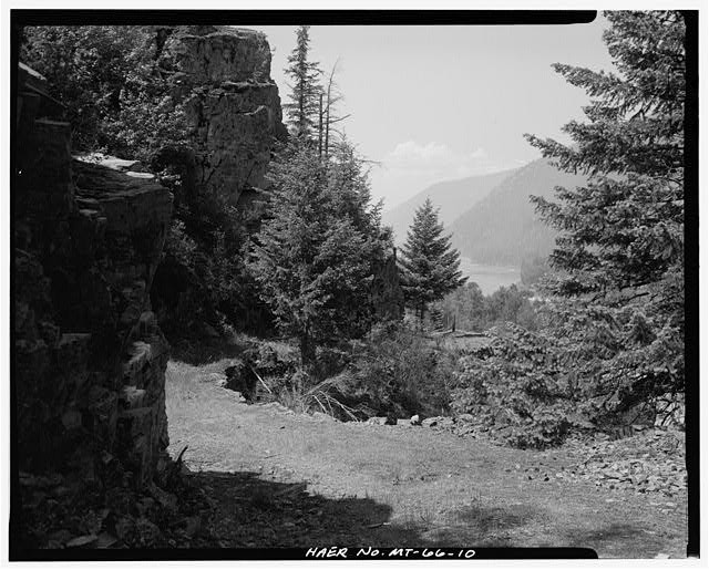 Troy Montana Kootenai River Valley 1910s Troy-Libby Highway Scenic View