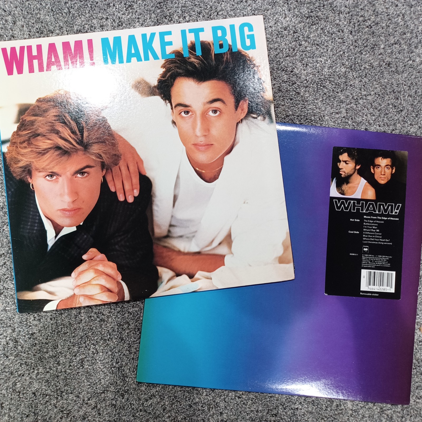 WHAM MAKE IT BIG, EDGE OF HEAVEN - 2X ORIGINAL LPS - VG+ ‐ CLEAN WHAM MAKE IT BIG, EDGE OF HEAVEN - 2X ORIGINAL LPS - VG+ ‐ CLEAN
