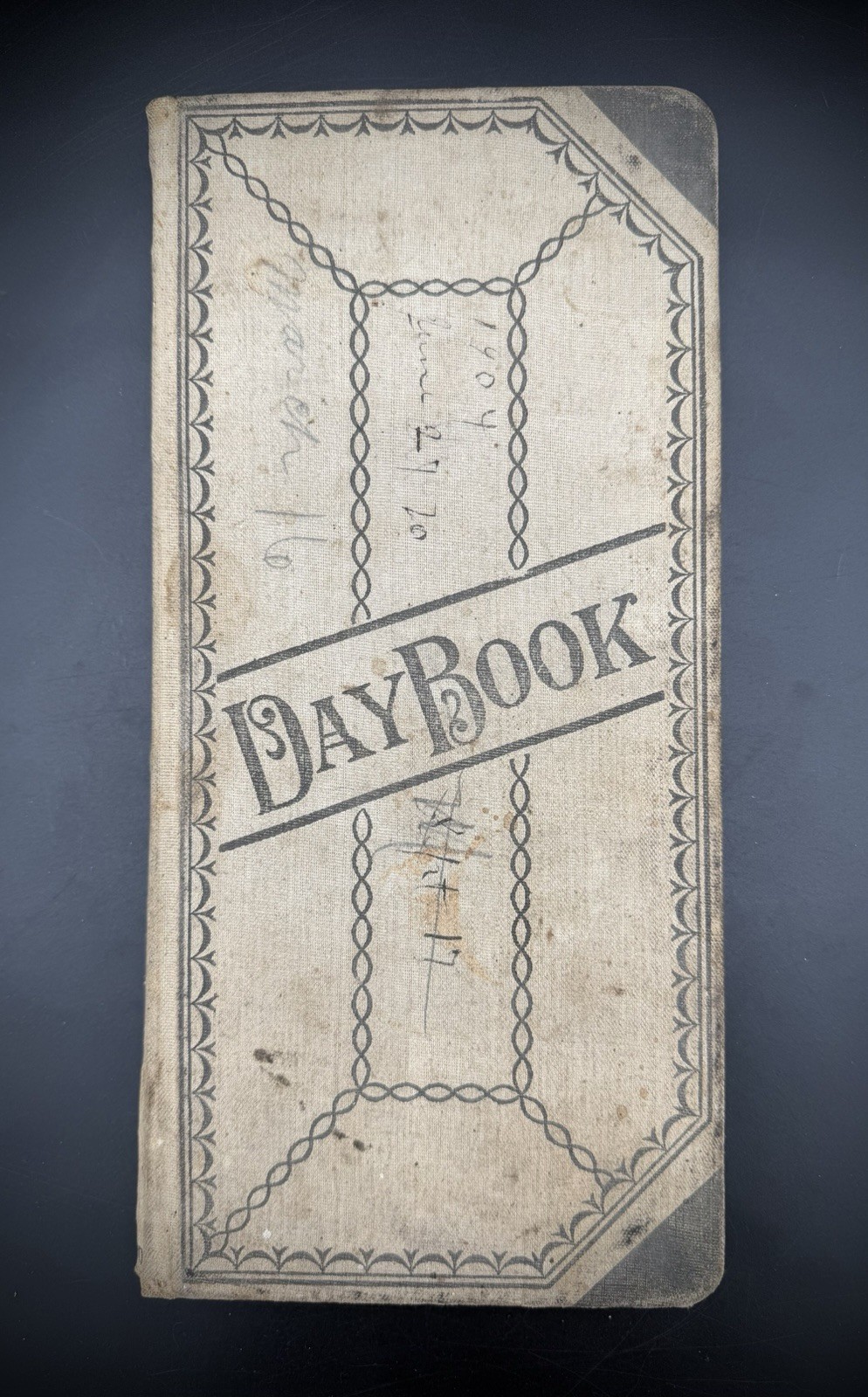 Antique 1904 General Store Account Ledger Daybook Augusta Maine Ephemera