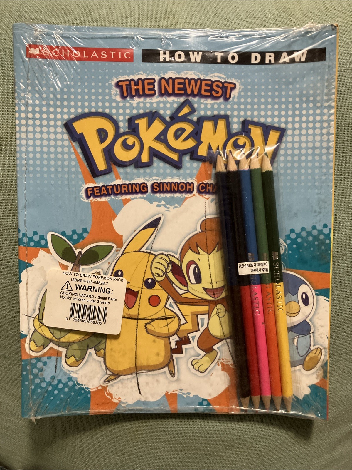 VTG Scholastic How to Draw The Newest Pokémon Featuring Sinnoh Characters Book