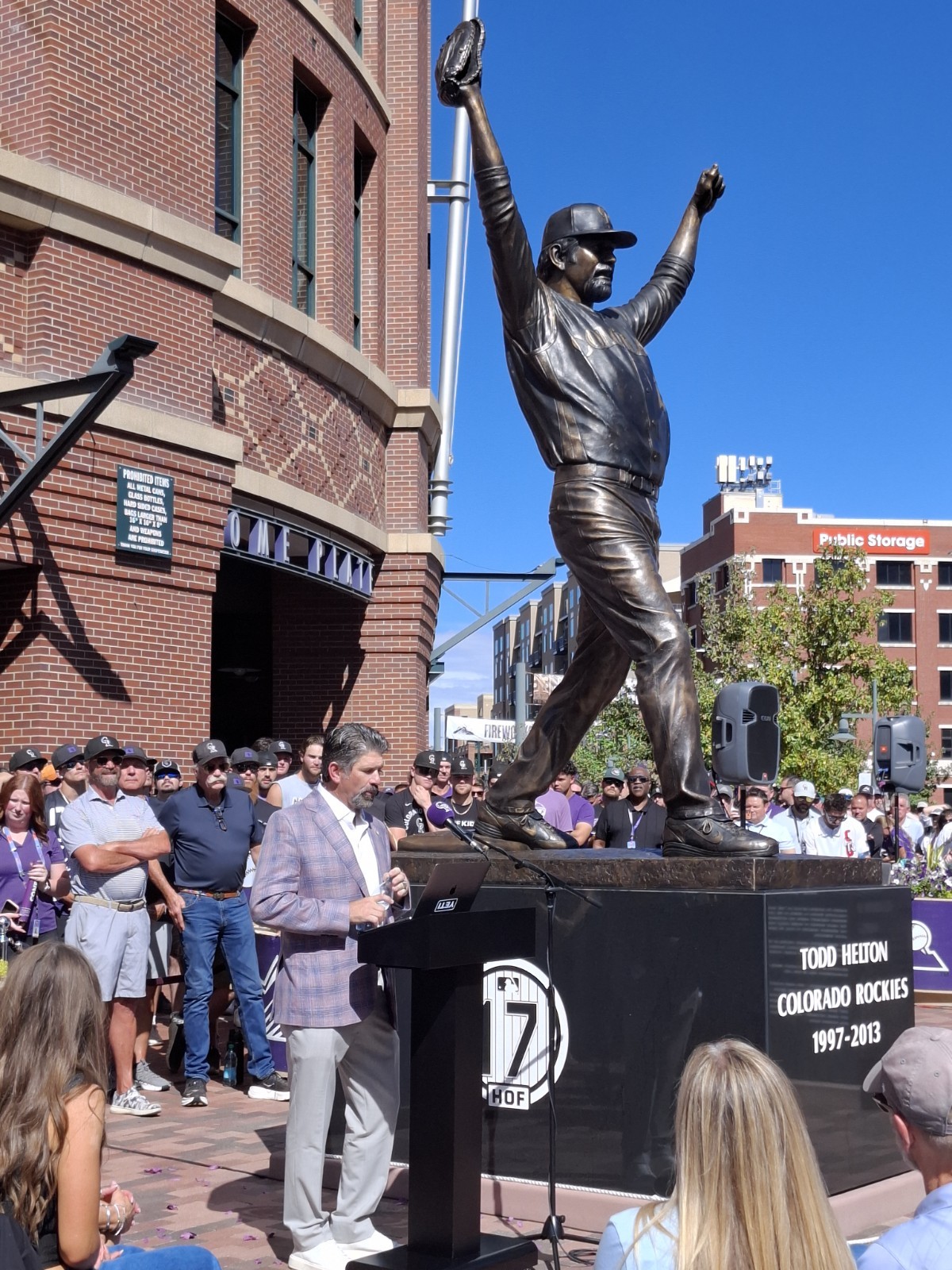 NEW TODD HELTON STATUE. I WAS THERE COLORADO ROCKIES NEW TODD HELTON STATUE. I WAS THERE COLORADO ROCKIES
