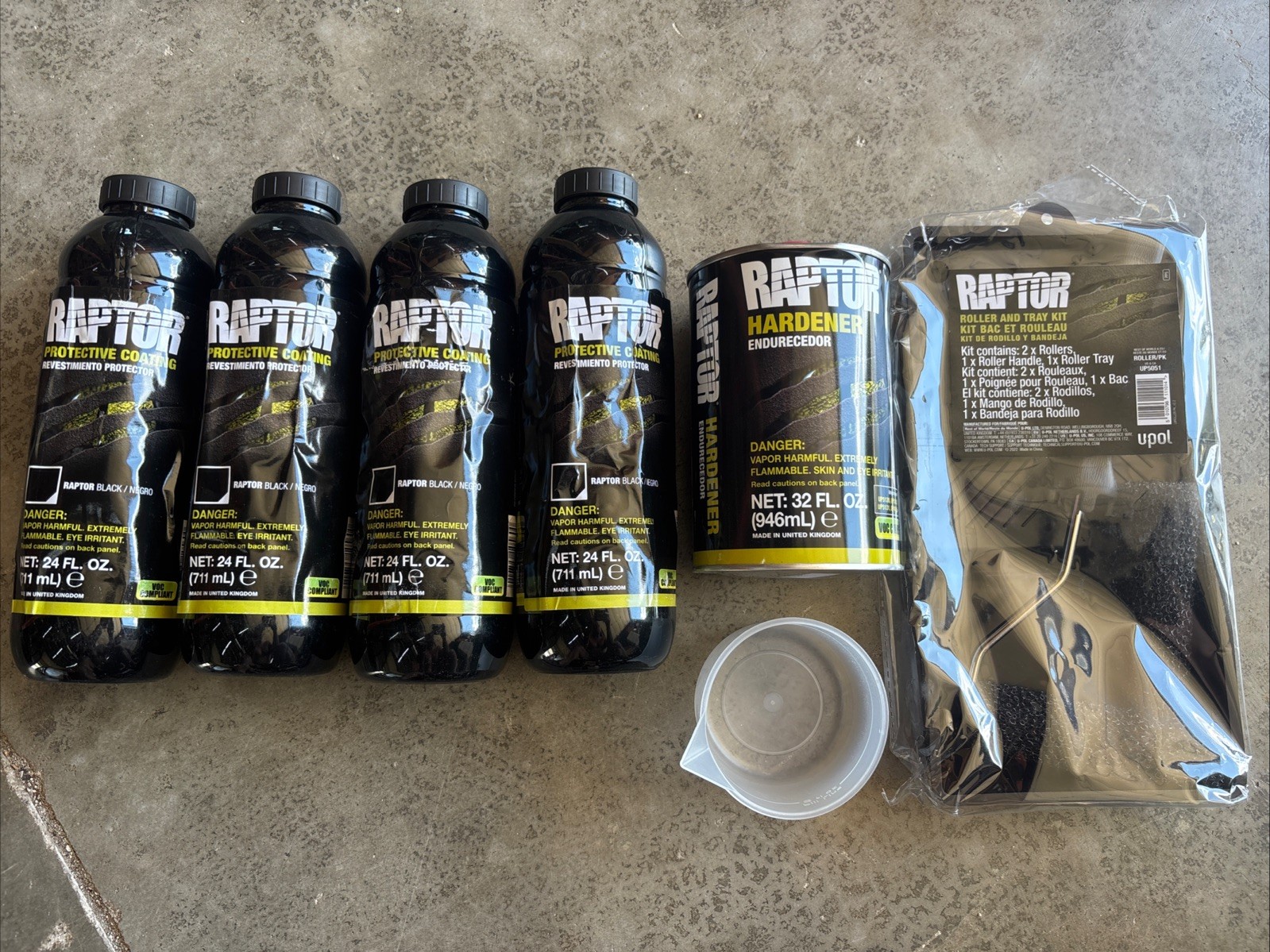 U-POL Raptor Black Urethane Truck Bed Liner & Texture Coating, UP5041^