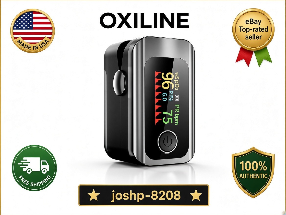 Oxiline Pulse XS Pro Fingertip Pulse Oximeter Blood Oxygen Monitor Oxiline Pulse XS Pro Fingertip Pulse Oximeter Blood Oxygen Monitor