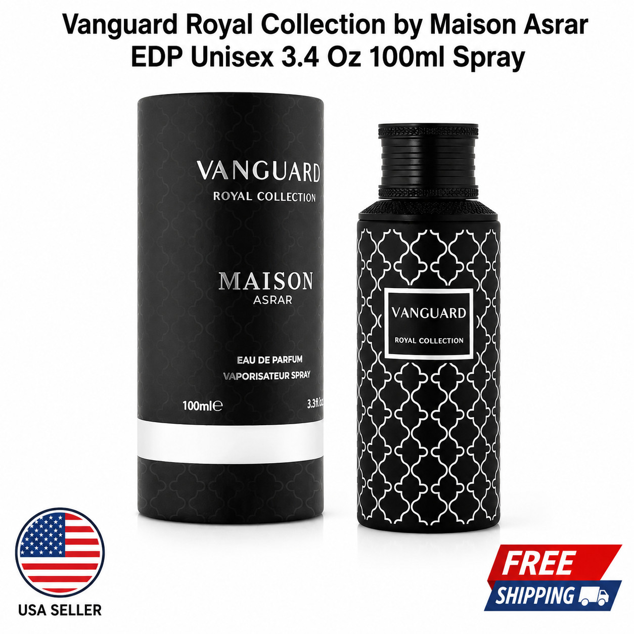 Vanguard Royal Collection by Maison Asrar EDP Unisex 3.4 Oz 100ml Spray