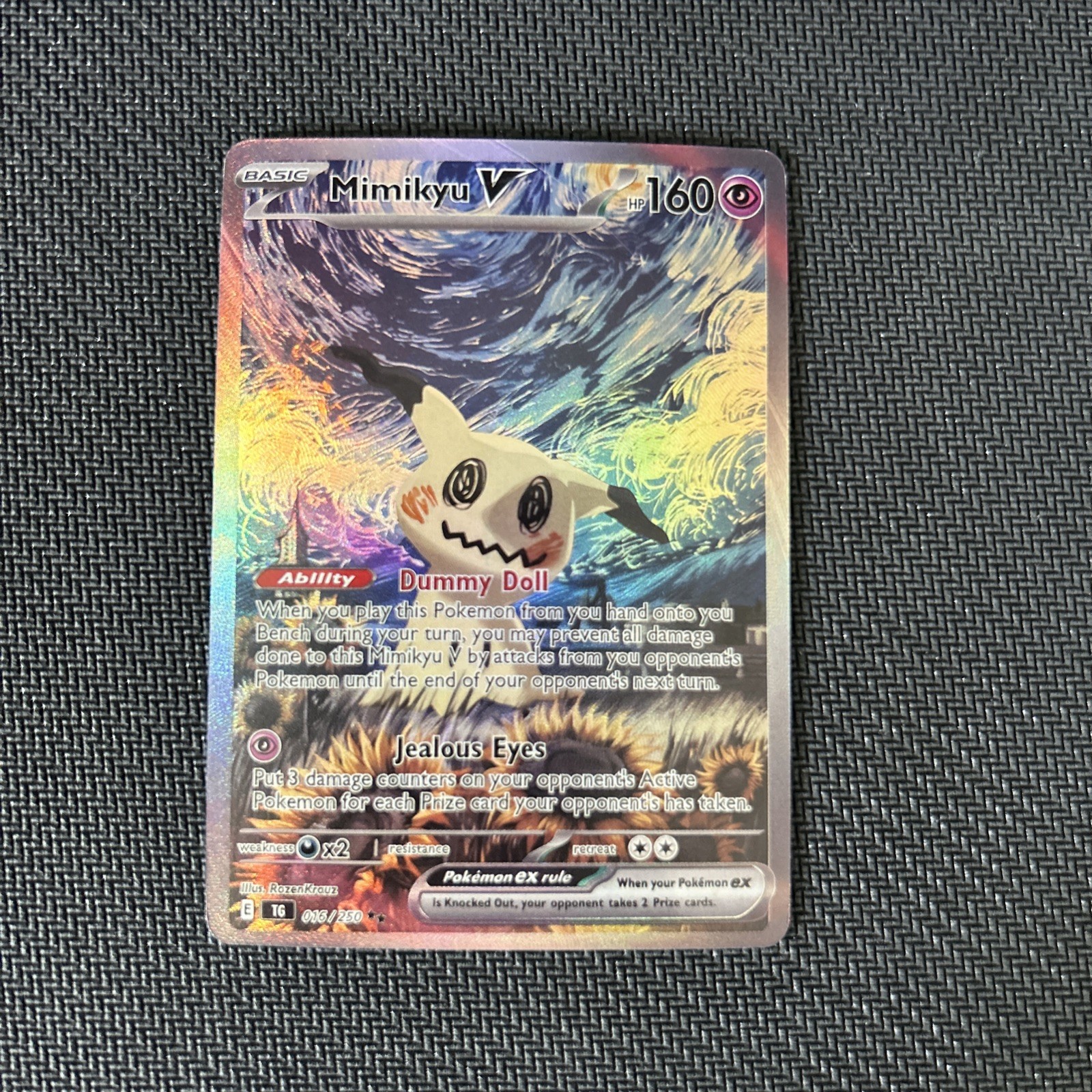 Pokemon Mimikyu Special Doujin Art Holo Textured Card Pokemon Mimikyu Special Doujin Art Holo Textured Card