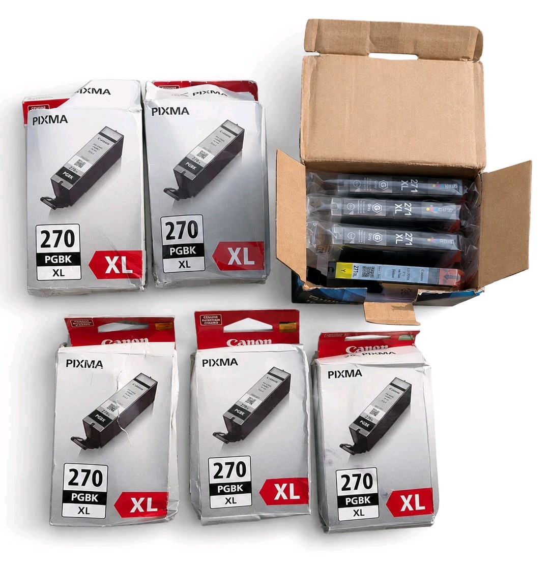 5pk Canon PGI-270XL Pixma 270XL PGBK Black Ink Cartridge Genuine + extra
