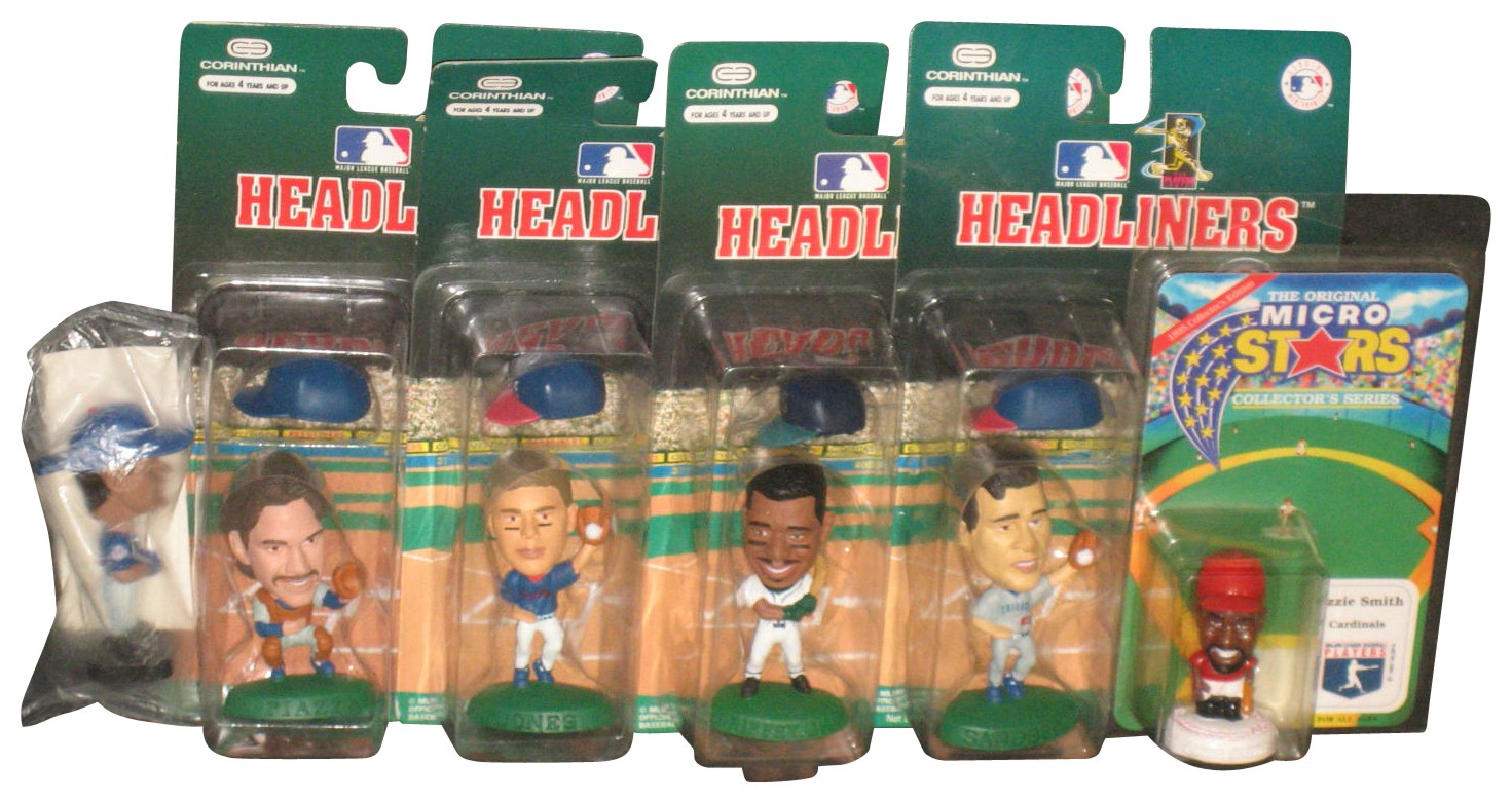 MLB Baseball Headliners (1997) Corinthian Bobblehead Mini Figure Lot - (6 Figure
