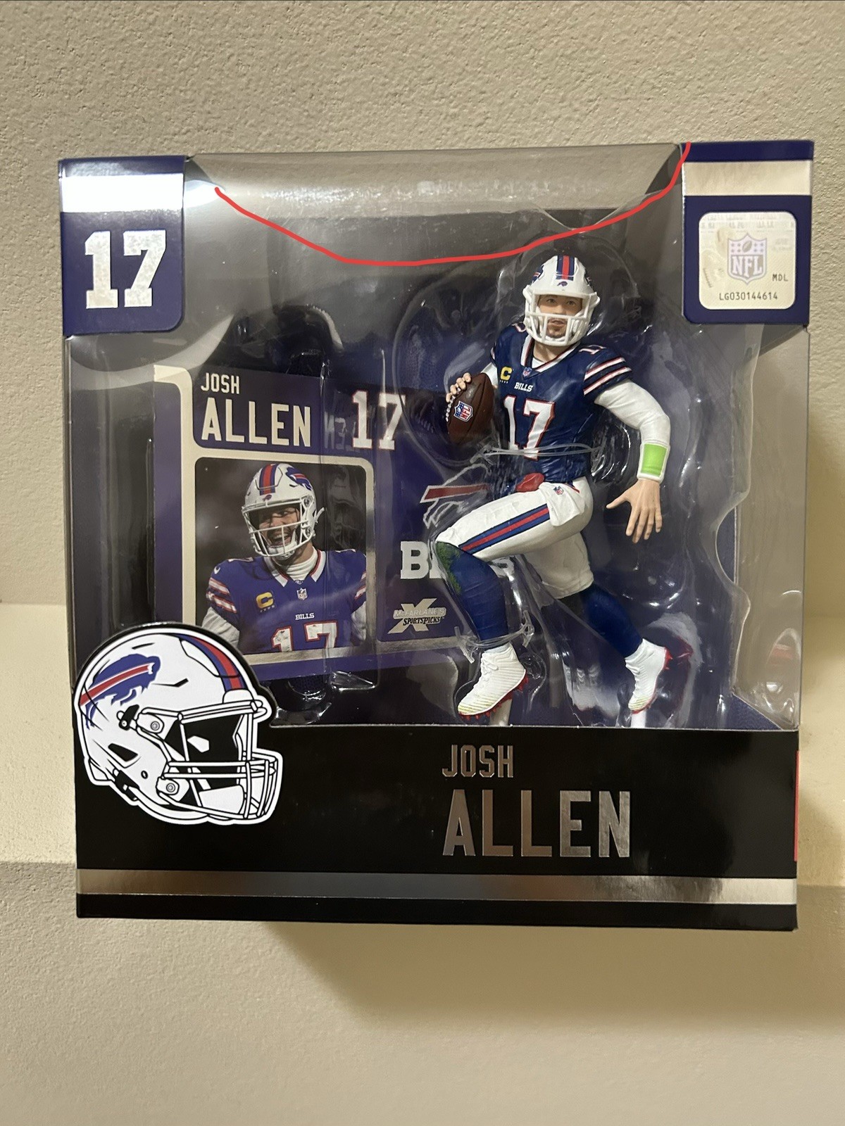 2024 NFL McFarlane Sports Picks Josh Allen Blue Jersey