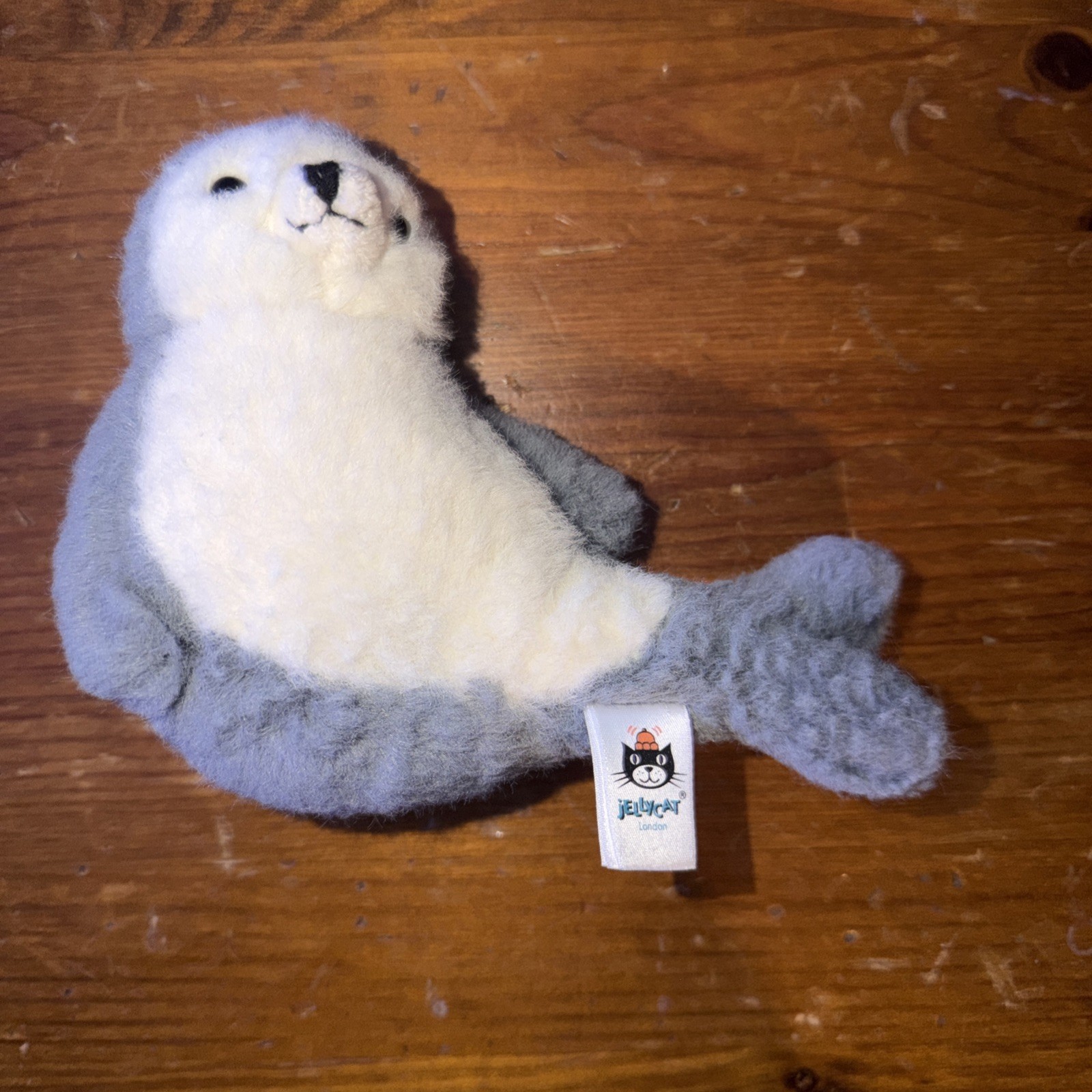 Rare Jellycat Nauticool Roly Poly Seal Retired Gray Small Plush NO TAGS