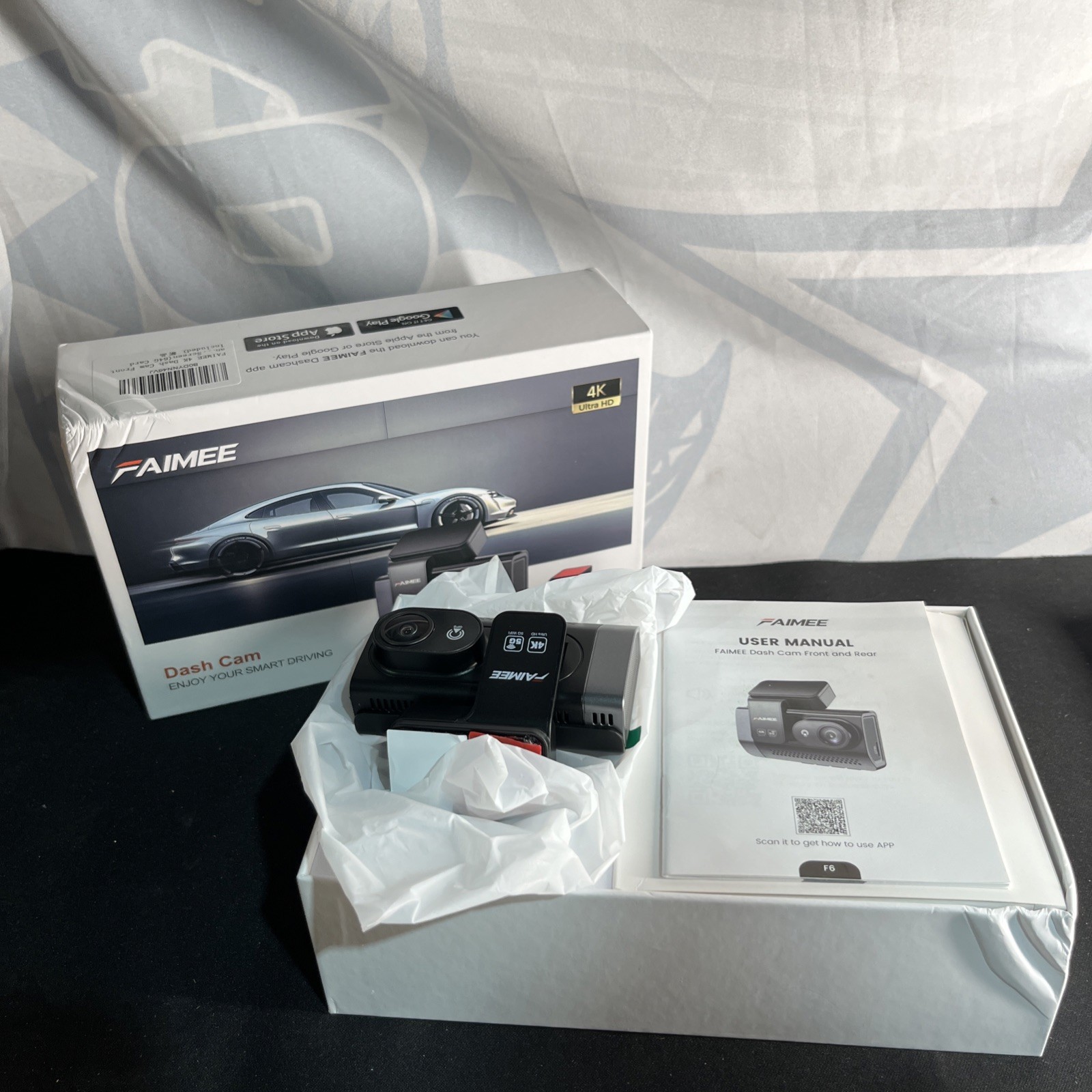 FAIMEE 4K Dash Cam Front and Rear with GPS, F6 FAIMEE 4K Dash Cam Front and Rear with GPS, F6