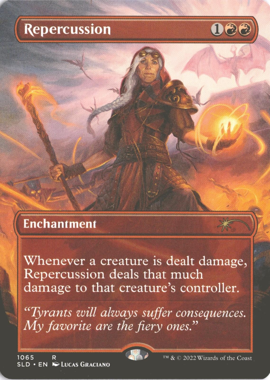 MTG Repercussion (1065) *Non-Foil* Borderless Mythic Secret Lair: Jaya NM