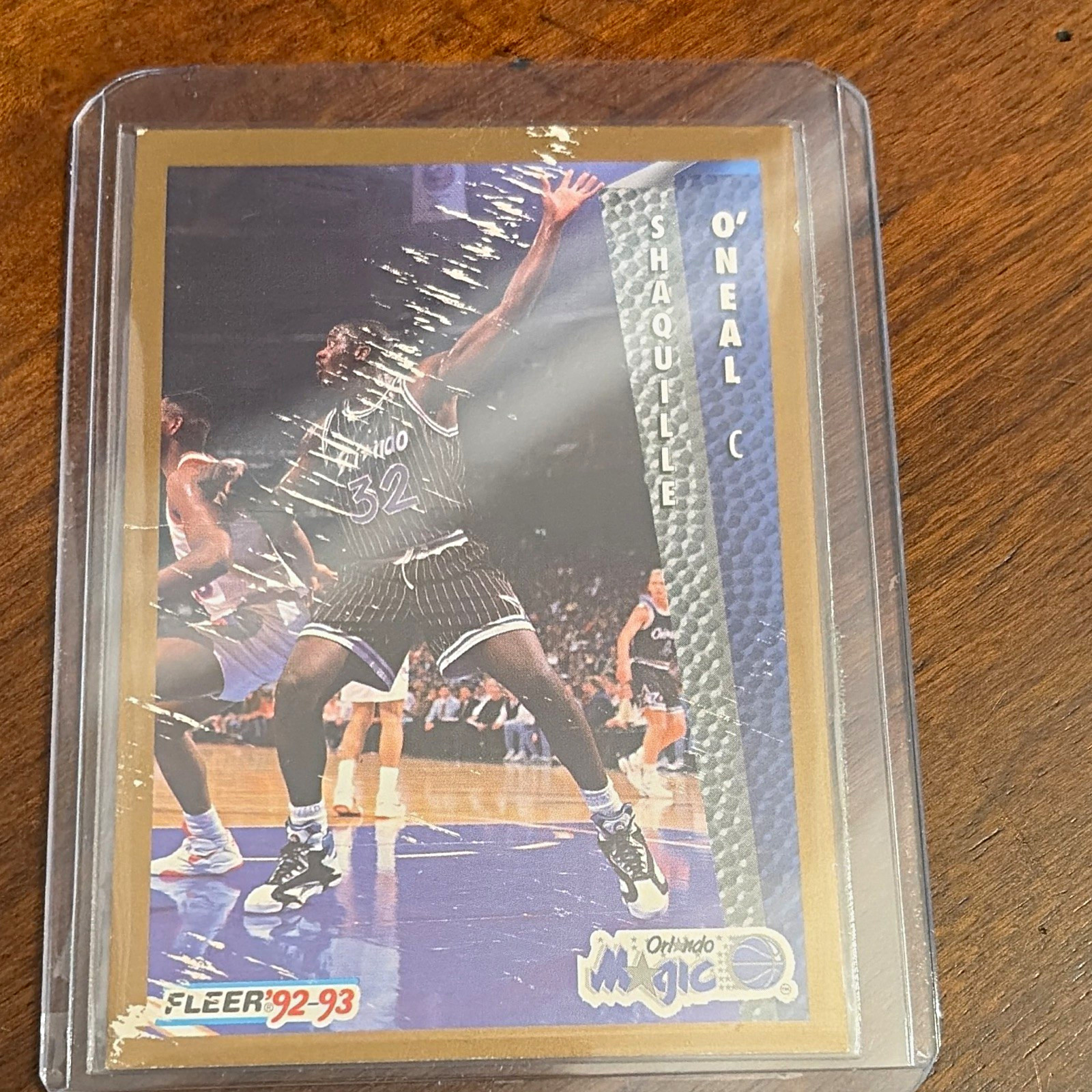 Fleer 1992-93 Shaquille O\'Neal #401 Orlando Magic Rookie Base Card Fleer 1992-93 Shaquille O\'Neal #401 Orlando Magic Rookie Base Card
