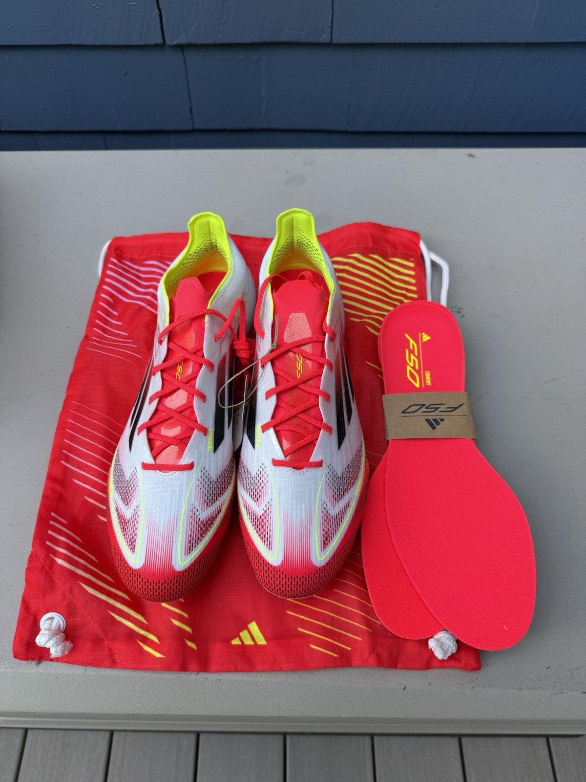 Men’s Adidas F50 Elite FG Size 10.5 White/Red/Yellow Soccer Cleats BRAND NEW BOX Men’s Adidas F50 Elite FG Size 10.5 White/Red/Yellow Soccer Cleats BRAND NEW BOX
