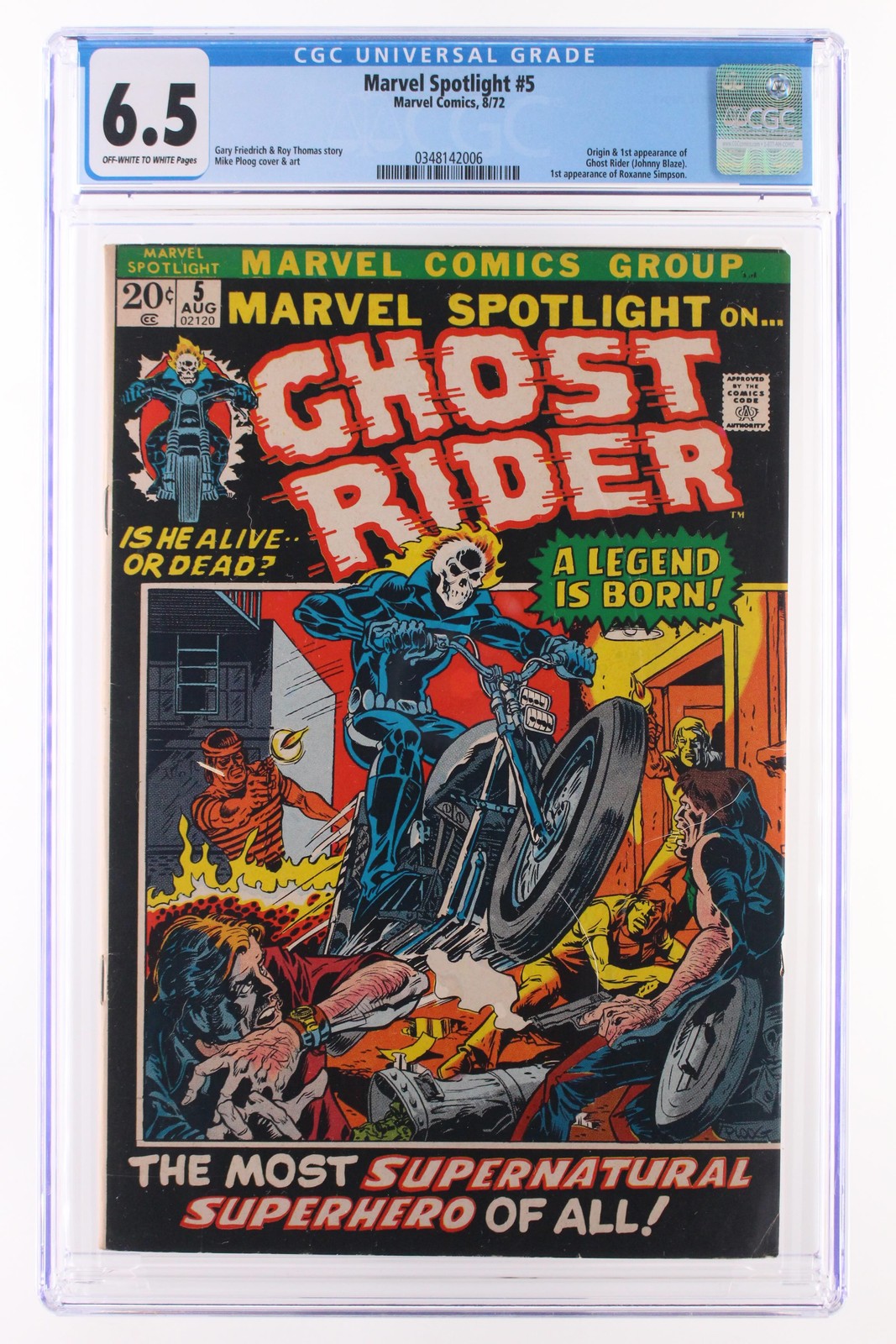 Marvel Spotlight #5 - Marvel Comics 1972 CGC 6.5 Origin and 1st appearance of Gh