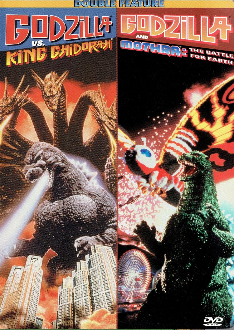 Godzilla vs King Ghidorah / Godzilla and Mothra: The Battle for Earth Rare OOP Godzilla vs King Ghidorah / Godzilla and Mothra: The Battle for Earth Rare OOP
