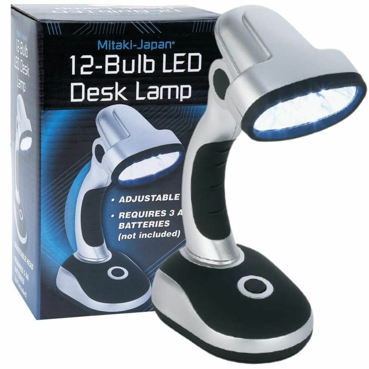 12 Bulb LED Portable Desk Lamp Battery Operated Light Laptop Computer HomeOffice 12 Bulb LED Portable Desk Lamp Battery Operated Light Laptop Computer HomeOffice