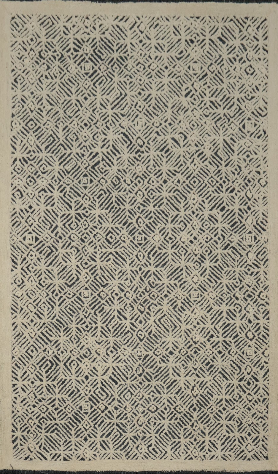 Hand-Tufted Modern Area Rug 5x8 Ft Oriental Wool Geometric Elegance Carpet