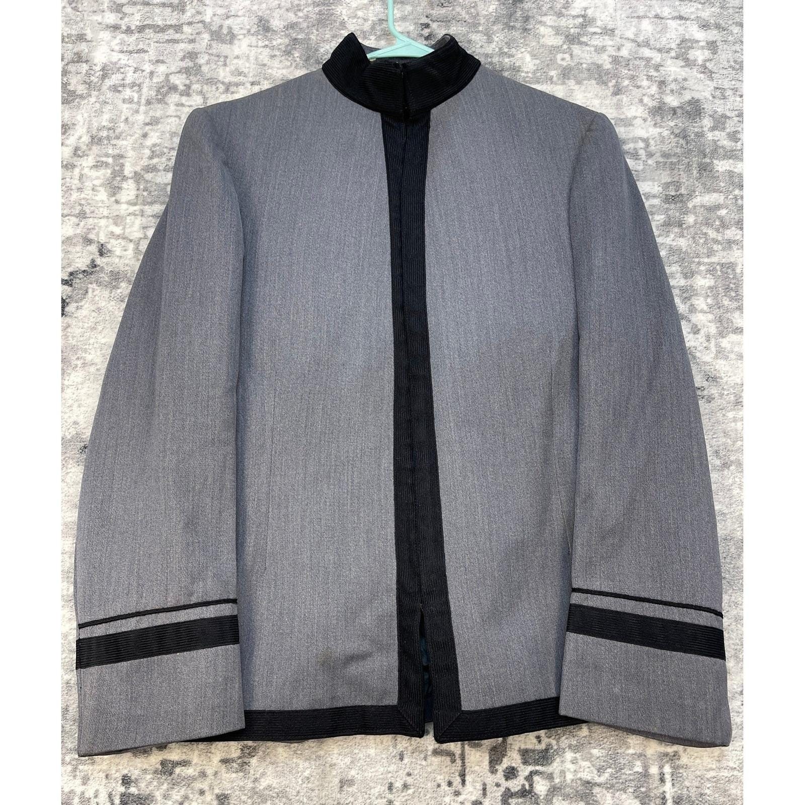 Vtg West Point Military Academy Mens 38 Cadet Jacket Gray Wool Uniform 151A