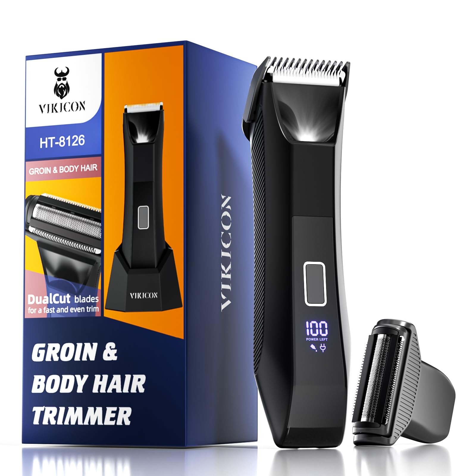 2-in-1 Manscape Trimmer  Shavers for Men No-Nick Full Body Electric Razor for...