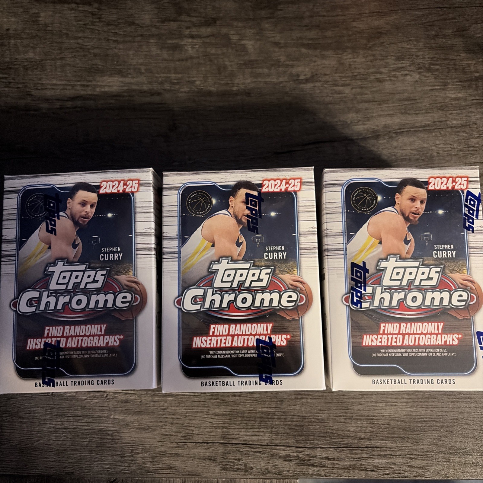 2024-25 Topps Chrome Basketball Blaster Box Factory Sealed 8 Packs Lot of 3 2024-25 Topps Chrome Basketball Blaster Box Factory Sealed 8 Packs Lot of 3