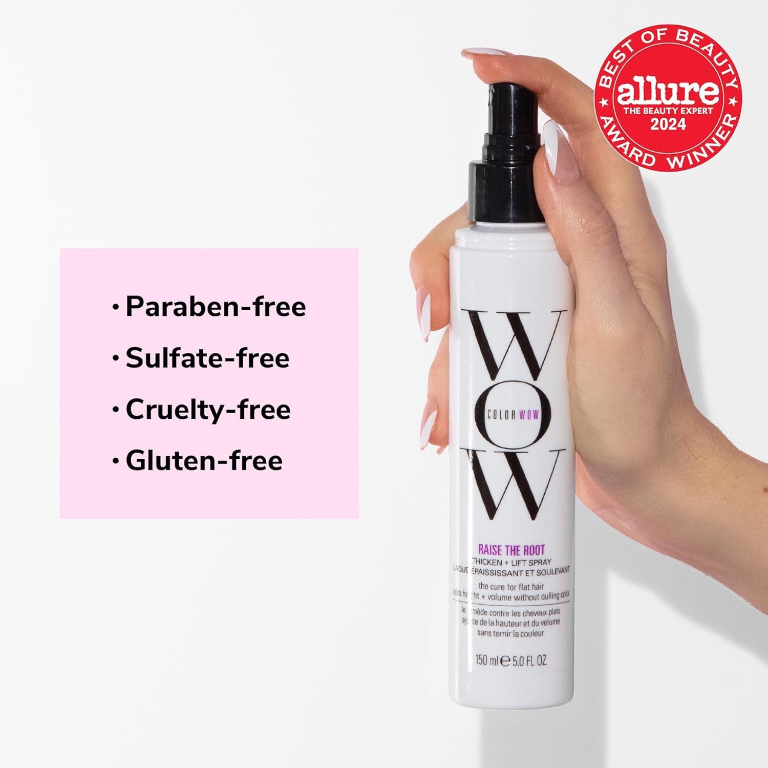 COLOR WOW Raise the Root Lift Spray 5oz Root Lifter Volumizer for Fine Flat Hair COLOR WOW Raise the Root Lift Spray 5oz Root Lifter Volumizer for Fine Flat Hair