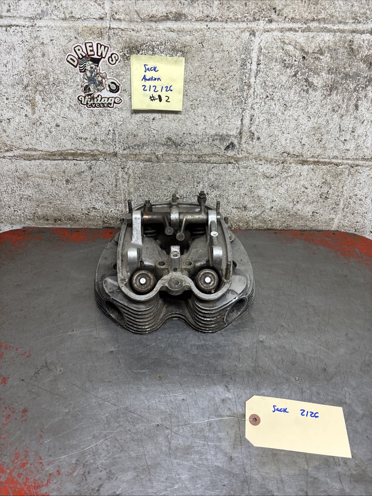 Vintage Bsa A65 A50 Lightning Engine Cylinder Head OEM Vintage Original