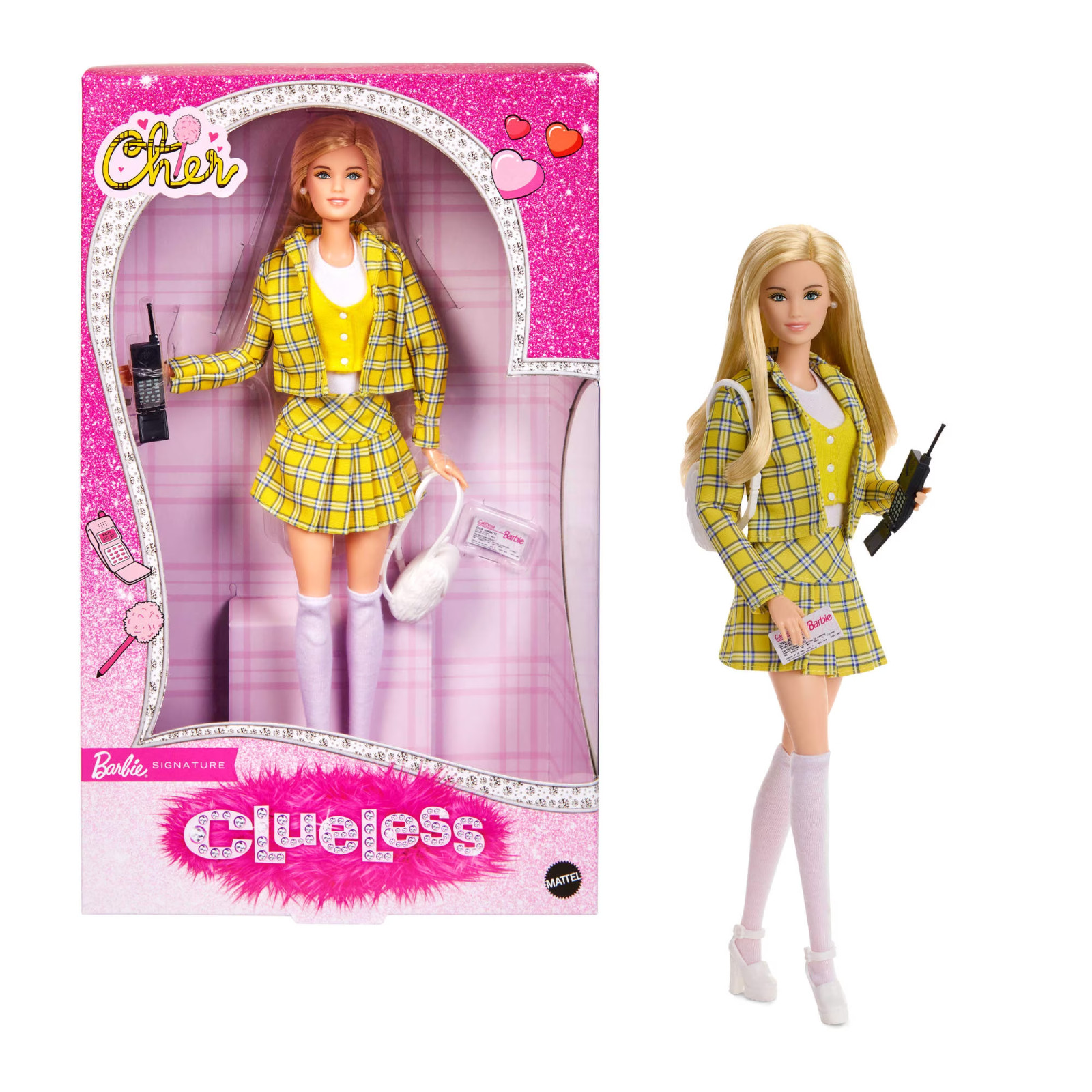 Barbie Signature Clueless Cher 12in Fashion Doll w/ Outfit, Shoes & Accessories