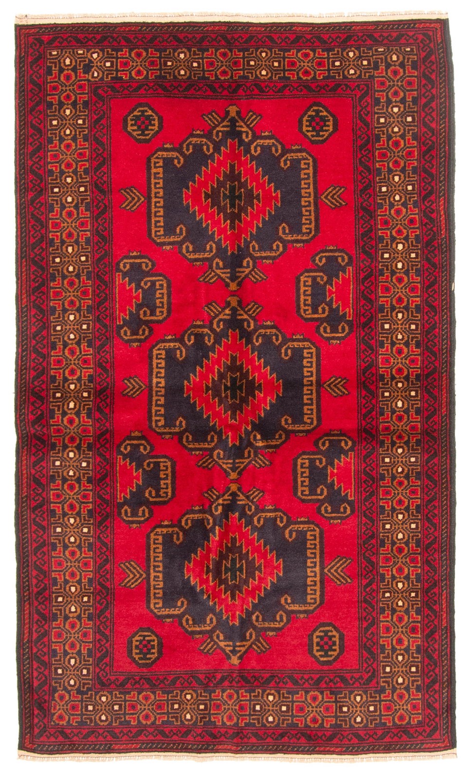 Vintage Traditional Hand-Knotted Area Rug 3'2
