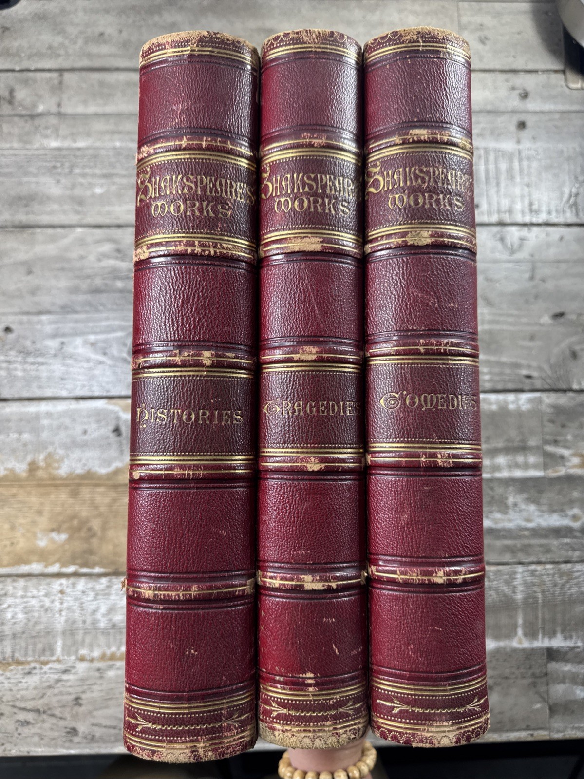 1870s Antique Literature Set “The Library Shakespeare: 3 Volumes” Illustrated 1870s Antique Literature Set “The Library Shakespeare: 3 Volumes” Illustrated
