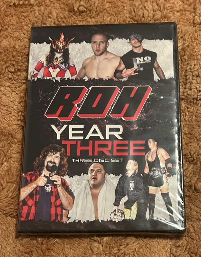 ROH Year 3 Three DVD Ring Of Honor wrestling Rare OOP Danielson Punk ROH Year 3 Three DVD Ring Of Honor wrestling Rare OOP Danielson Punk