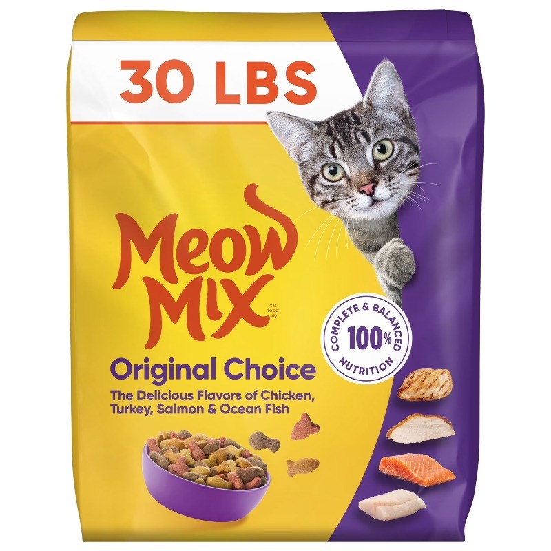 🐱Meow Mix Original Choice Dry Cat Food, 30 lb. Bag🐱30 lb