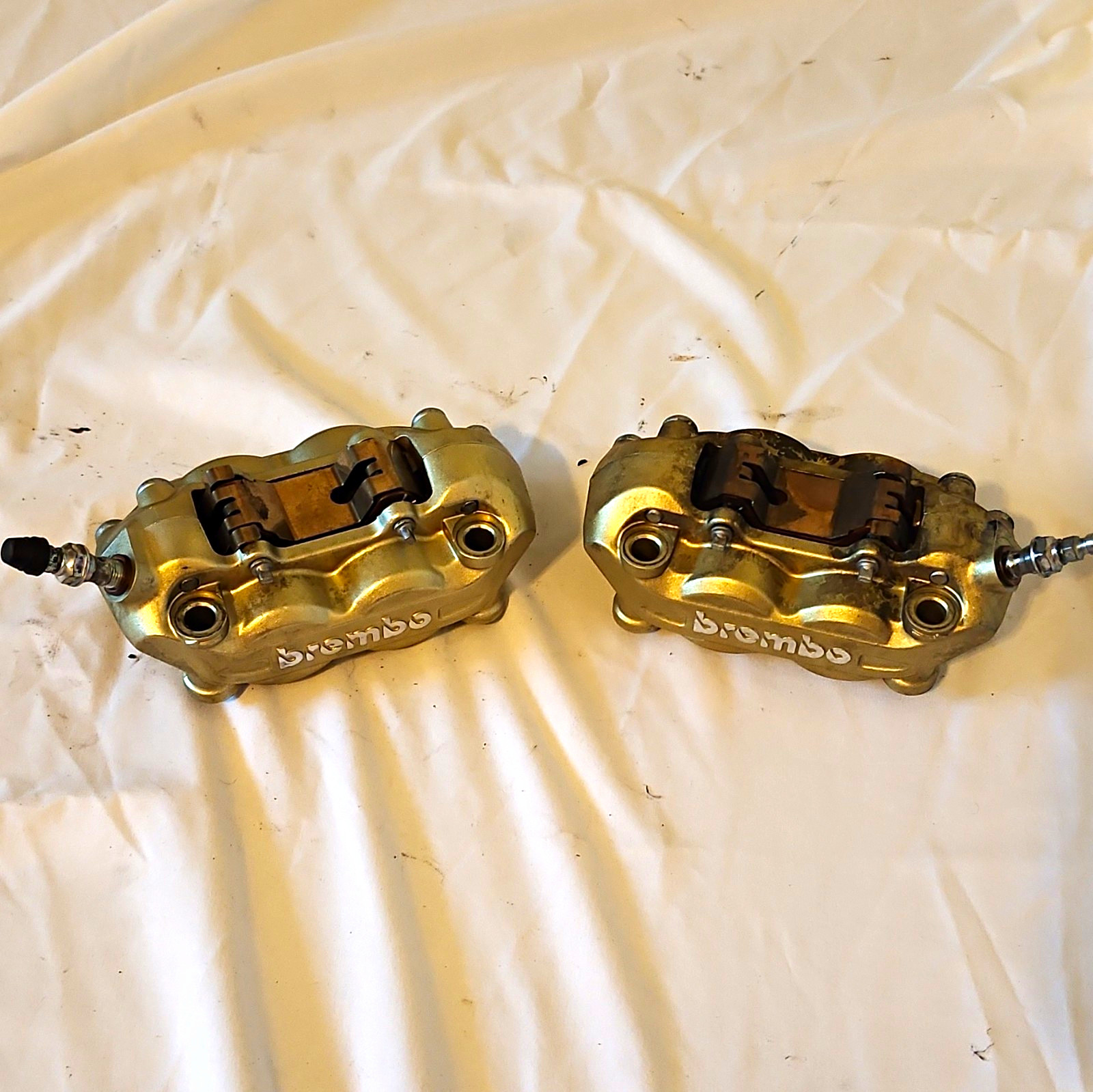 2004-2009 APRILIA RSV MILLE FACTORY TUONO OEM BREMBO BRAKE CALIPERS 2004-2009 APRILIA RSV MILLE FACTORY TUONO OEM BREMBO BRAKE CALIPERS