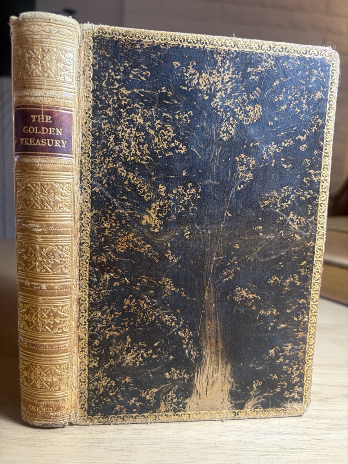 Golden Treasury Palgrave 1919 Oxford Edition Leather Gilt Rolled Poetry Tennyson