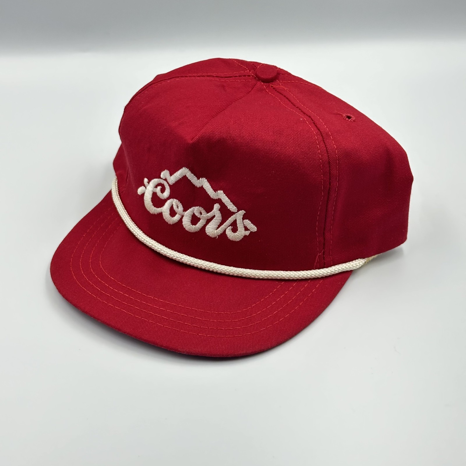 VTG Coors Trucker Hat Baseball Hat Cap Red Rope Made in USA