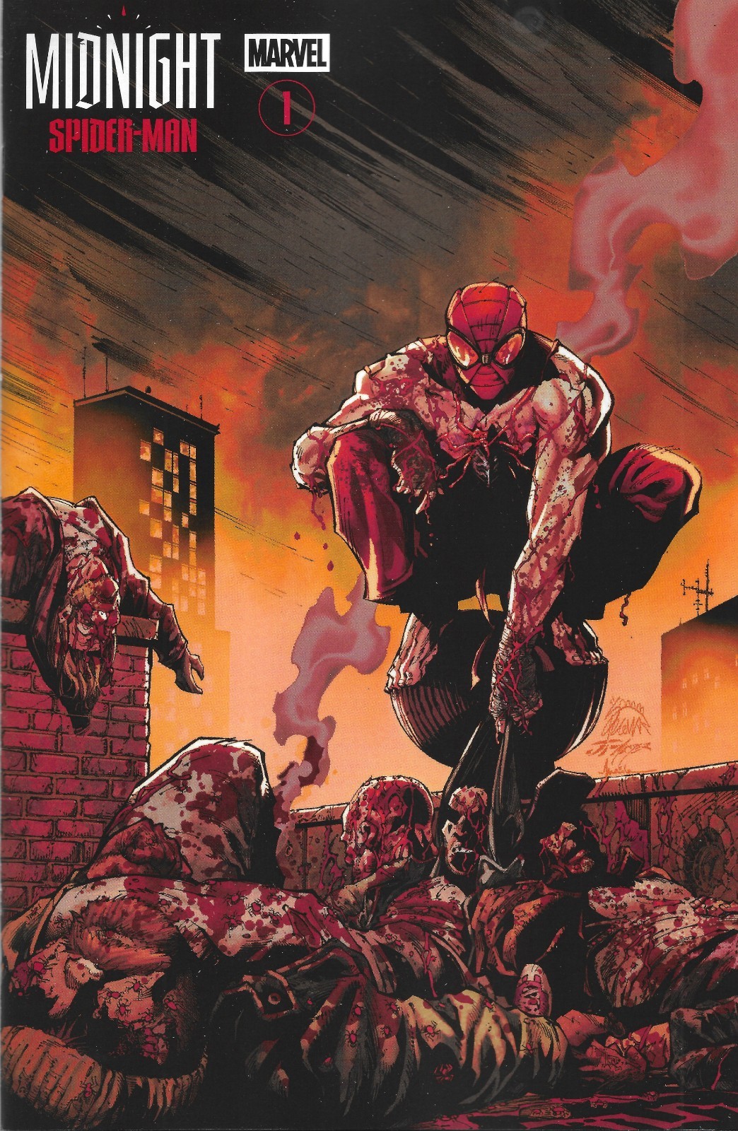 MIDNIGHT SPIDER-MAN #1 COVER B RYAN STEGMAN MIDNIGHT BLOODBATH VRNT(MARVEL 2026) MIDNIGHT SPIDER-MAN #1 COVER B RYAN STEGMAN MIDNIGHT BLOODBATH VRNT(MARVEL 2026)