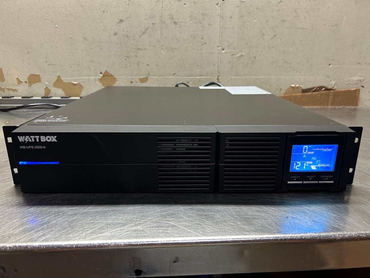 WattBox WB-UPS-2000-8 8-Outlet Uninterruptible Power Supply, 2000VA - Used