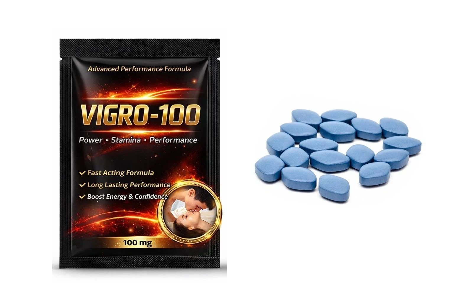 herbal VIGRO-100 Blue 100mg Tablet Male Pillz for Extreme Male Enhancement h69