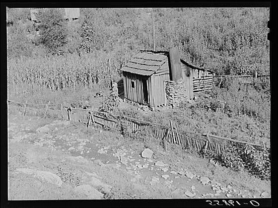 Mountain Cabin,near Hyden,Leslie County,Kentucky,KY,Marion Post Wolcott,FSA