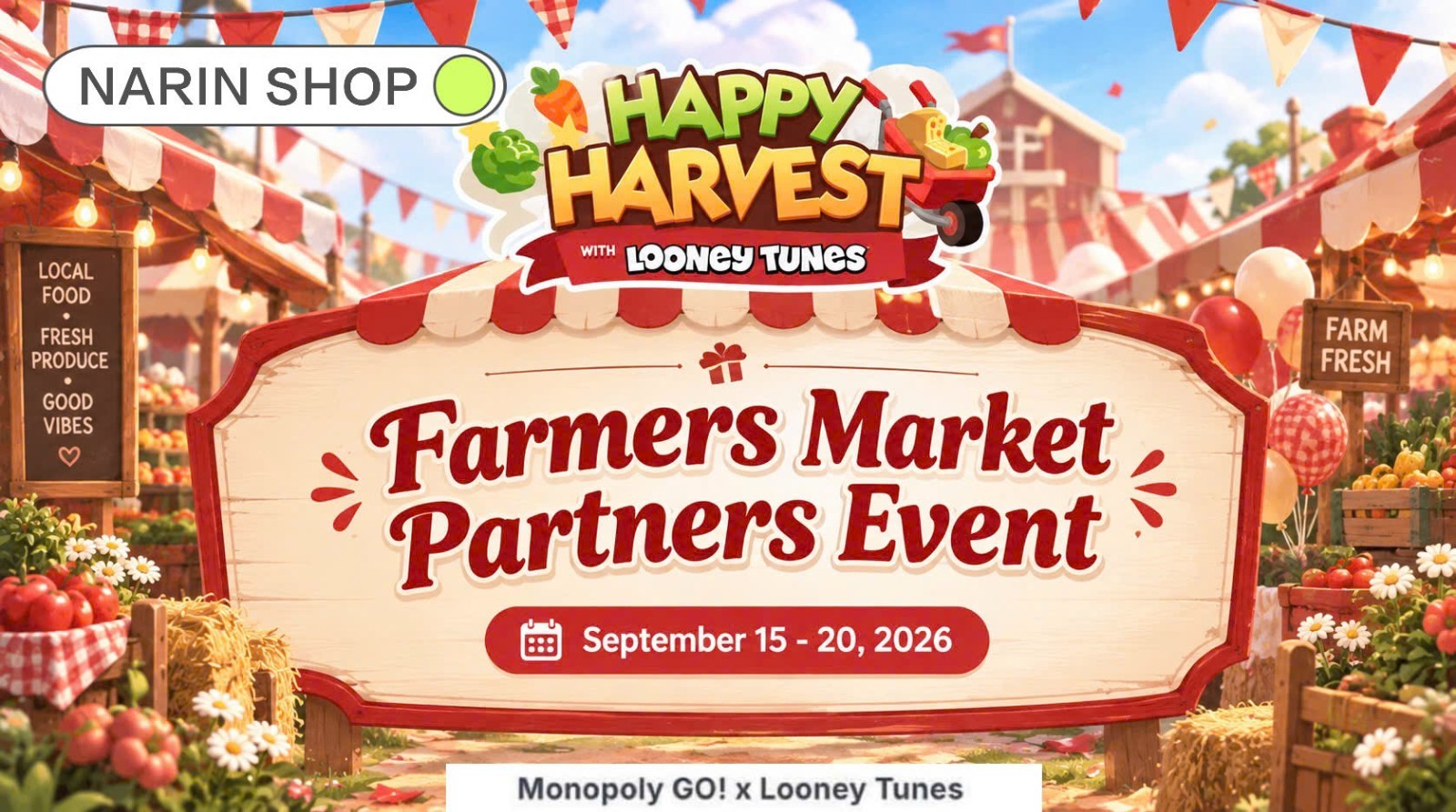 Farmers Market Partners Monopoly_go Events• |RUSH|All Stickers Available💯