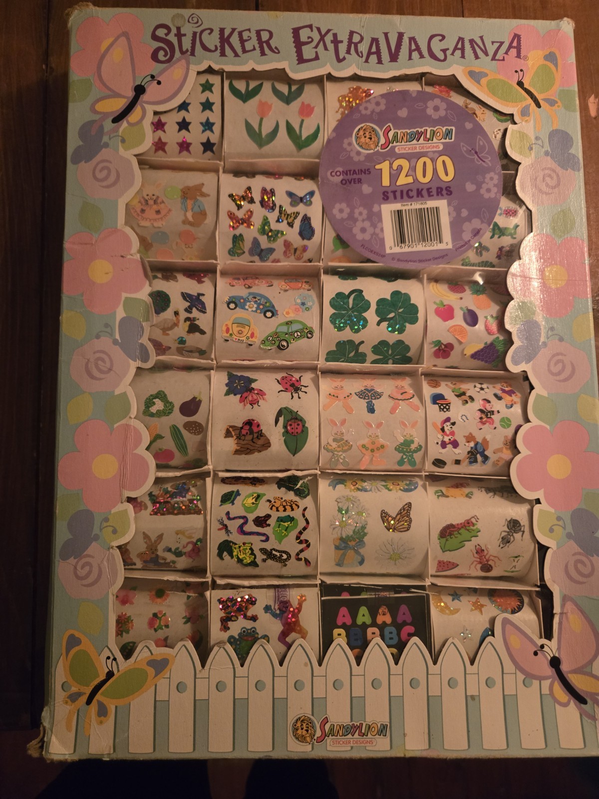 Vintage Sandylion Sticker Extravaganza set 1200 stickers RARE new Open Box