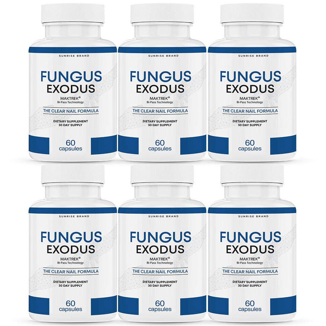 Fungus Exodus The Clear Nail Formula Pills, Fungus Nails Probiotic - 6 Pack