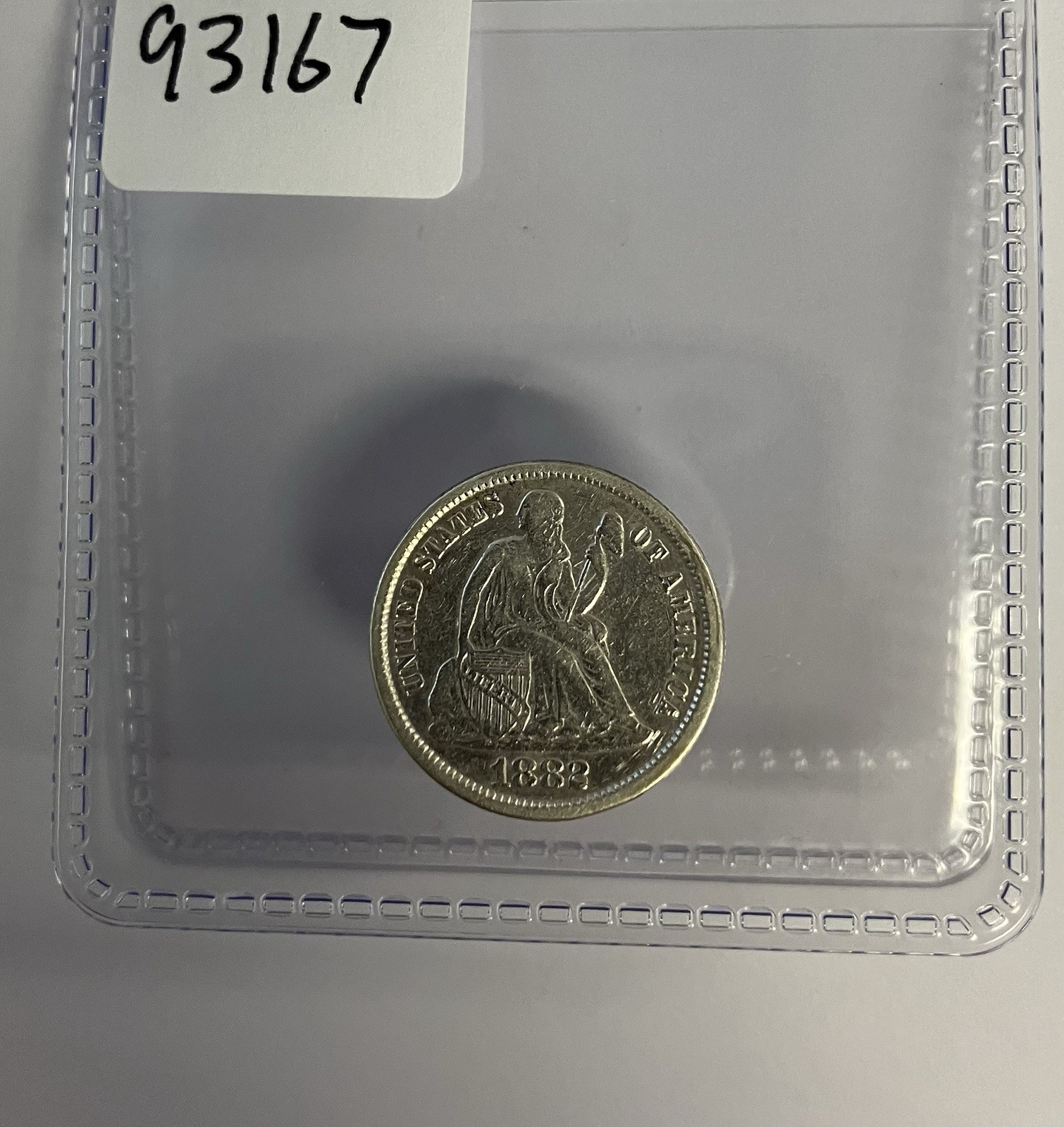 1882 Seated Liberty Dime 10c VF Ungraded Raw |93167