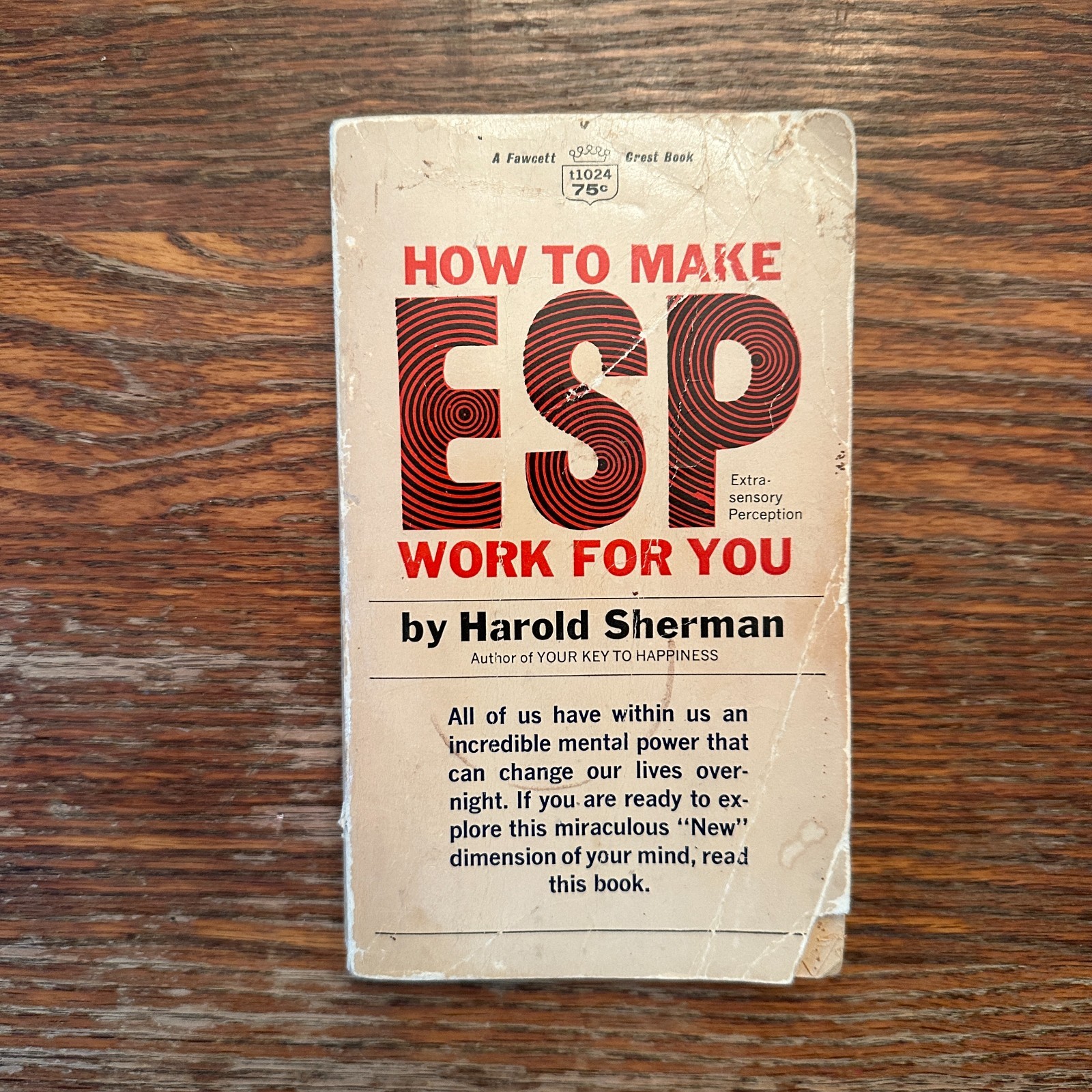 How to Make ESP Work For You by Harold Sherman 1967 Parapsychology Paperback