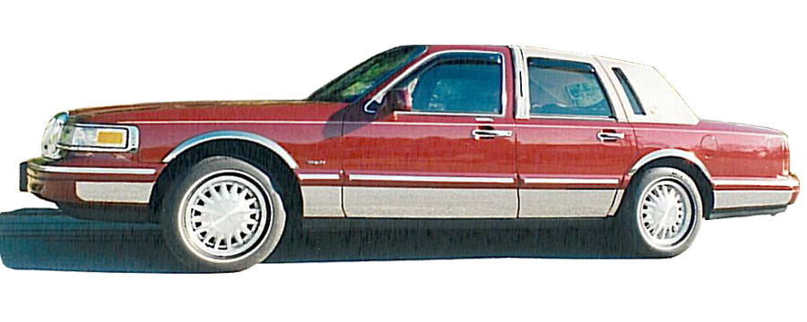 1982-1989 Lincoln Town Car Rocker Panel Molding Trim Molding 6 5/8