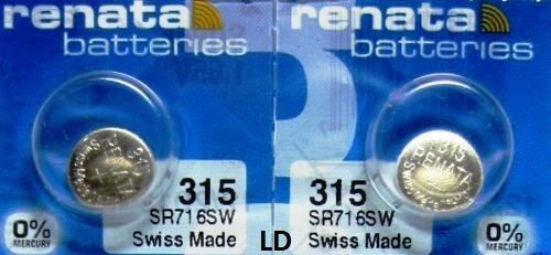 315 RENATA SR716SW (2 piece) Watch Battery  Authorized Seller