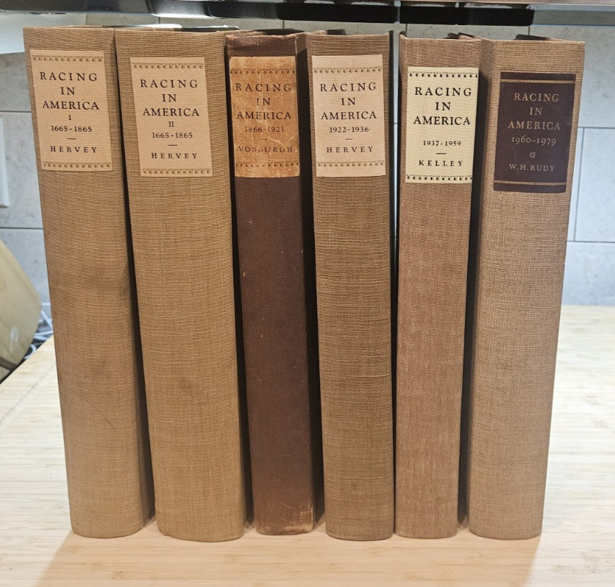 Rare Complete Book Set - Racing in America, The Jockey Club, 1665-1979, Hervey